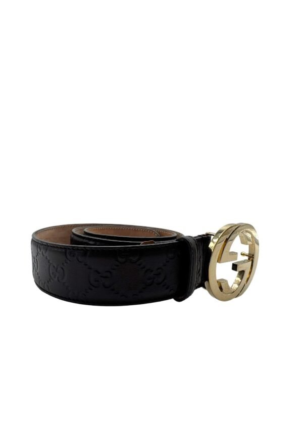 GUCCI -  INTERLOCKING MONOGRAM BELT - Image 11
